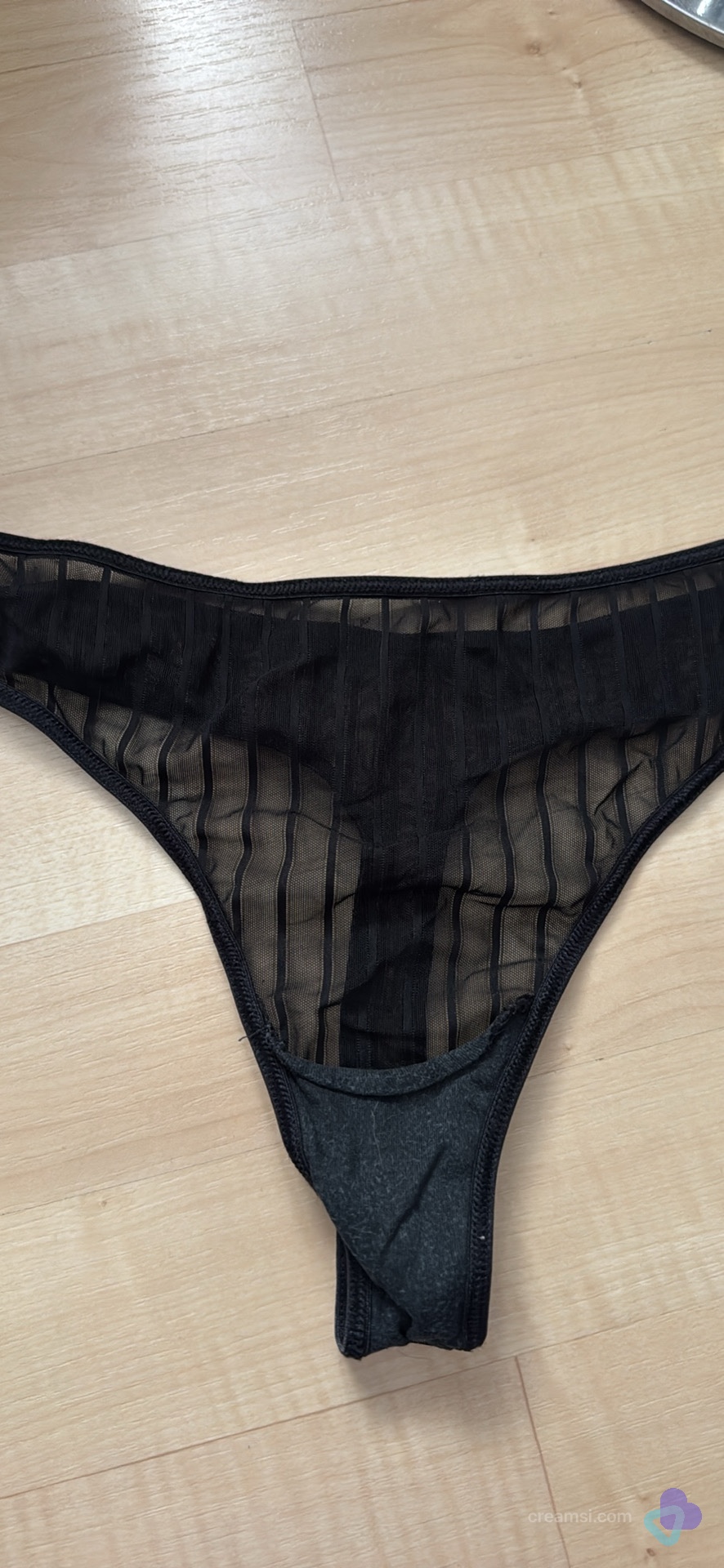Schwarzer Transparenter Victorias secret Tanga
