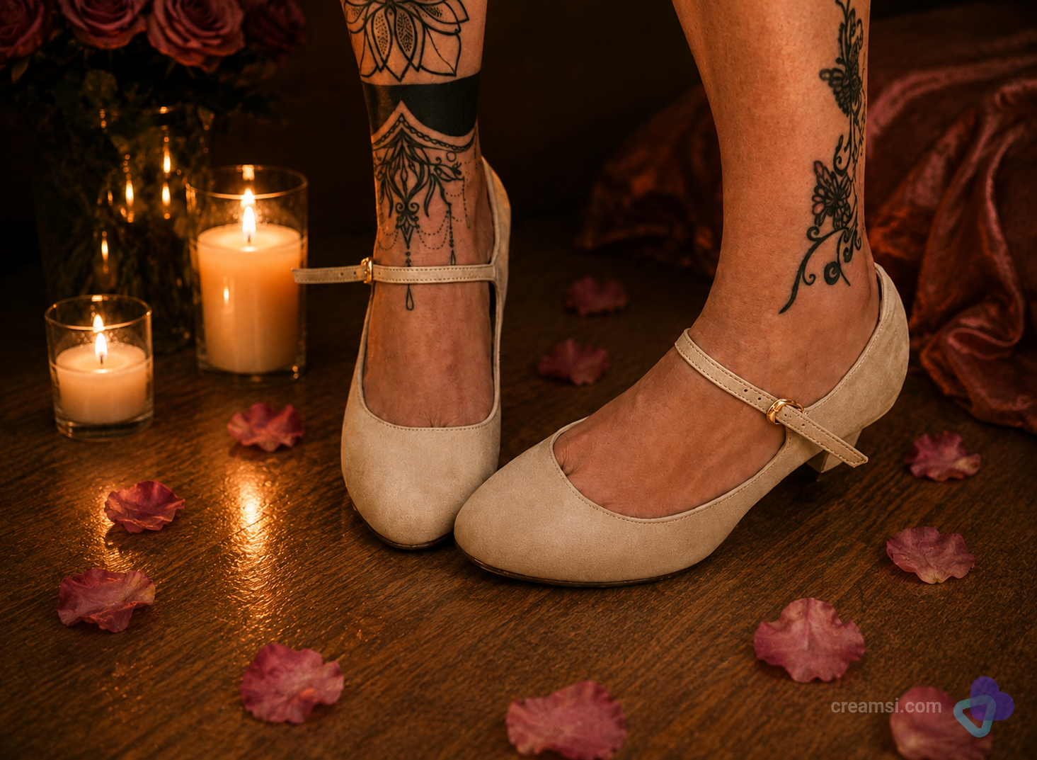 Beige Riemchen-Pumps – persönlich getragen 🤍