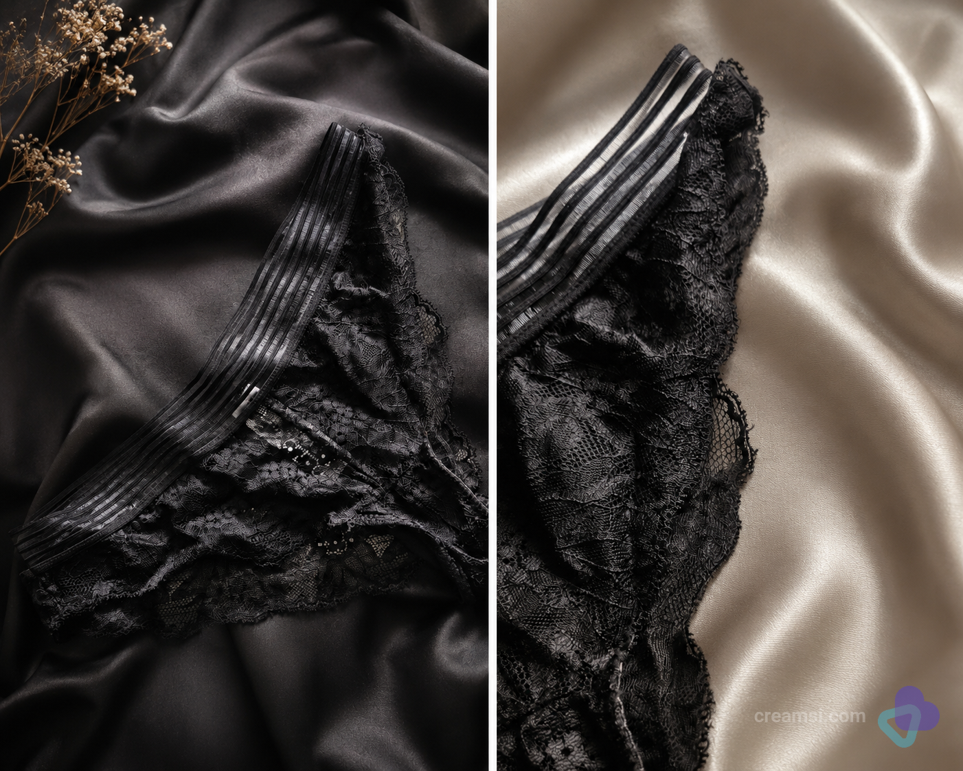 Mein schwarzer Spitzen-Slip