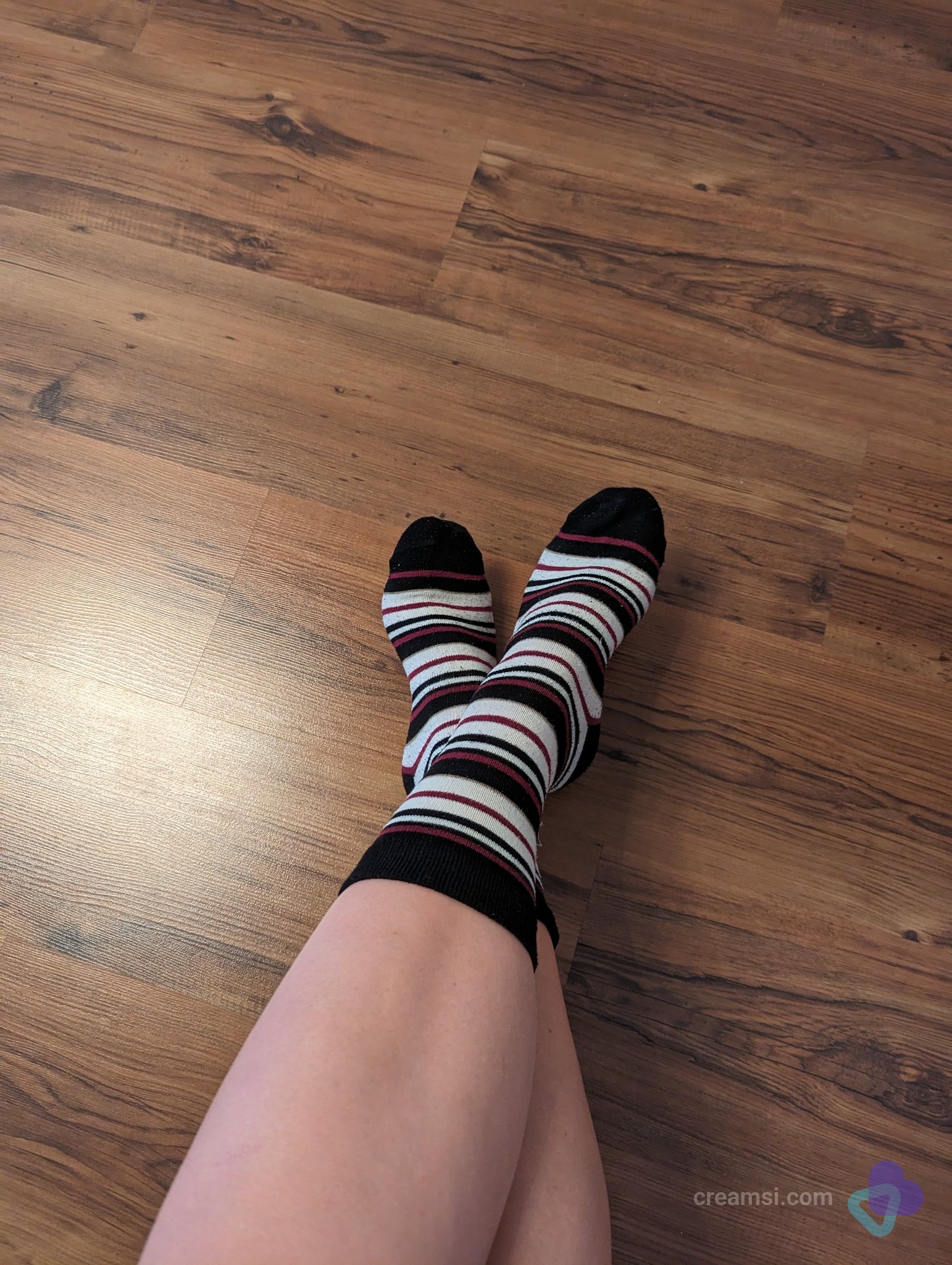 Gestreifte Retro Socken