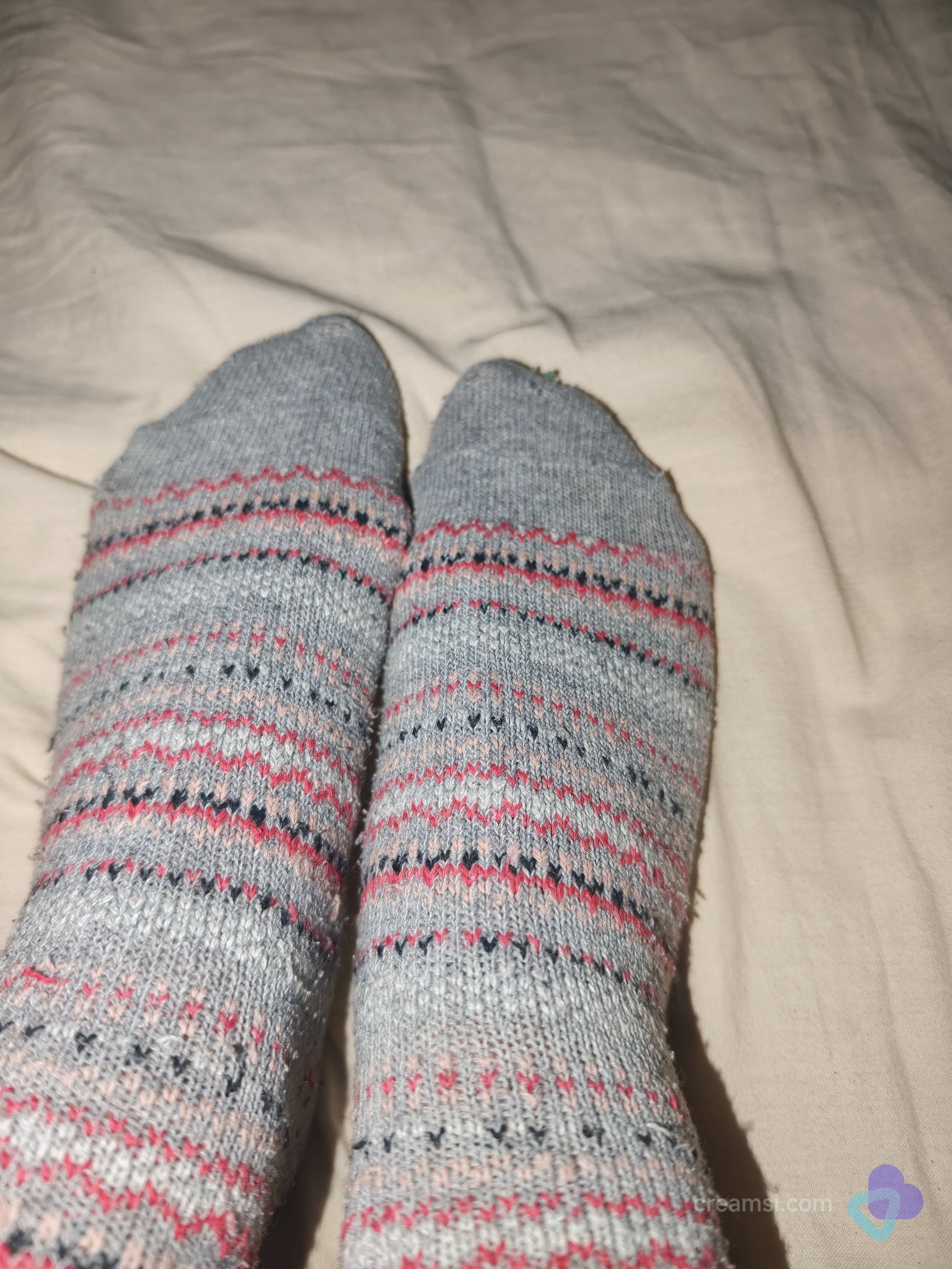 Getragene Socken