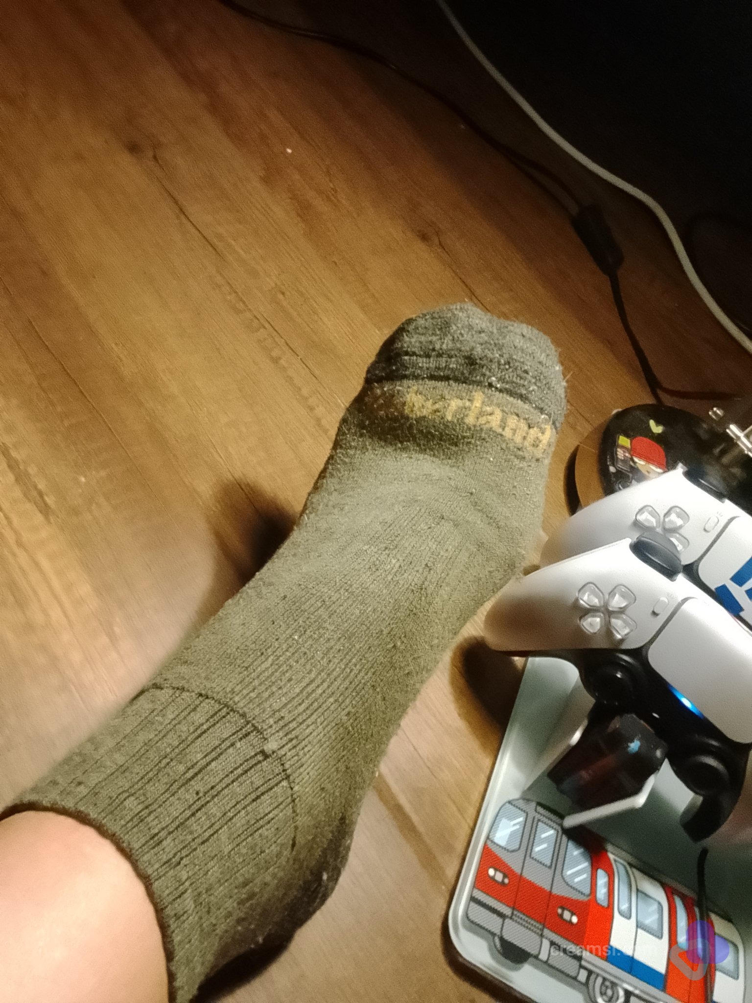 Grüne Comfort Socken