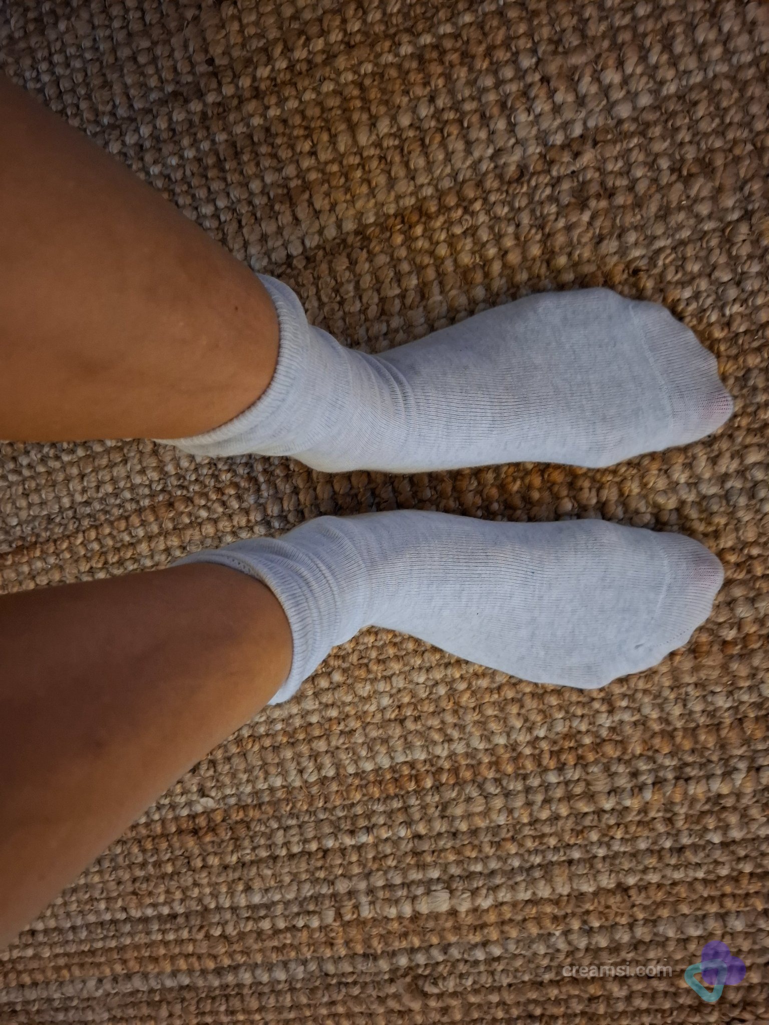 weißbeige Söckchen, Sneakersocken