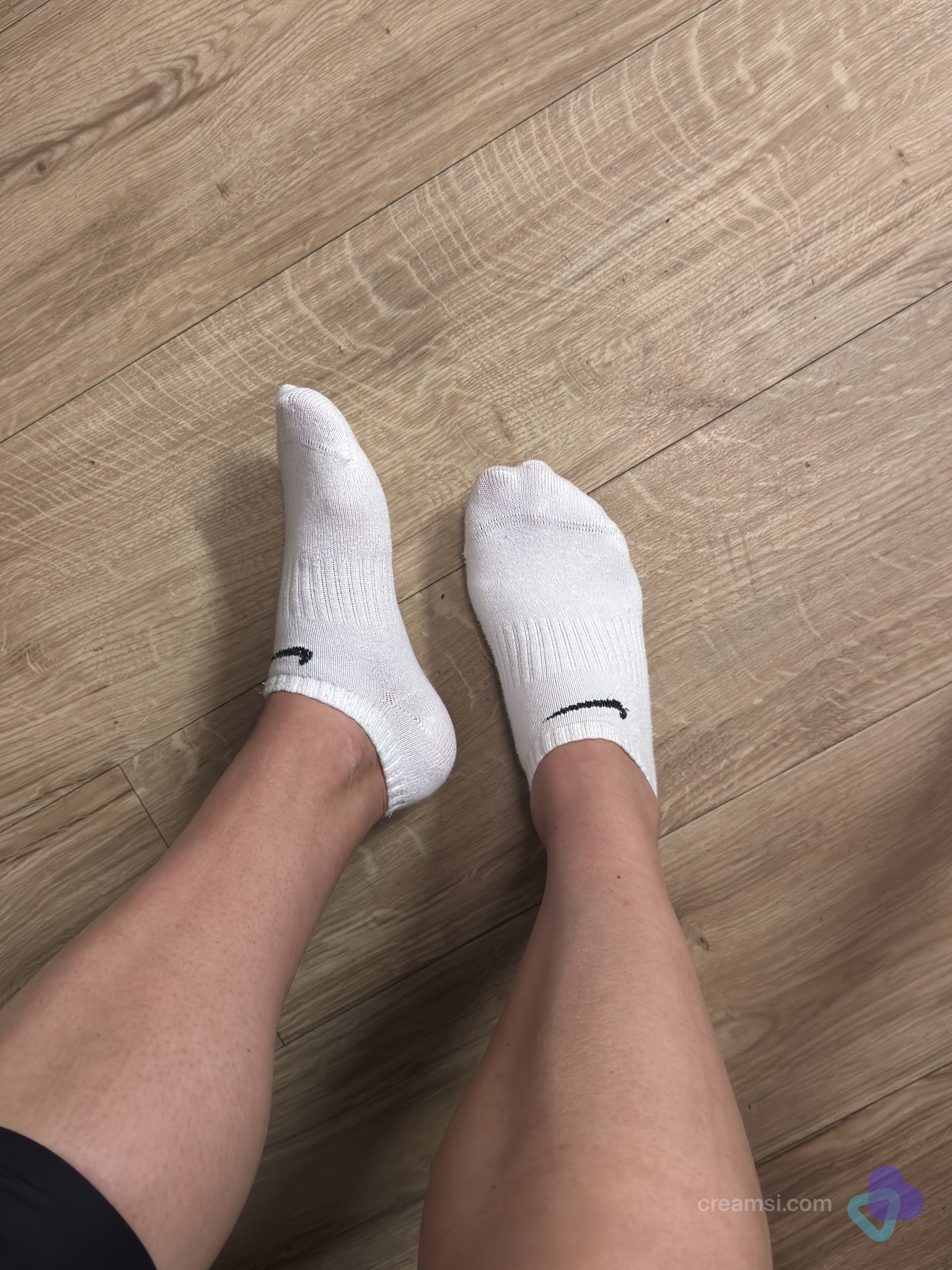 Weiße Nike sneakersocken