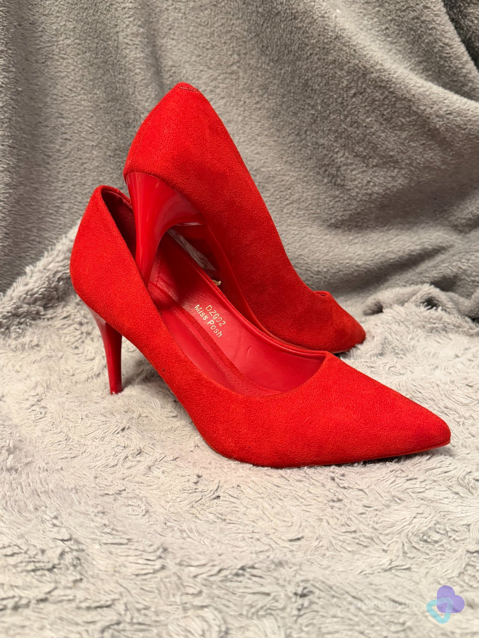 Rote High Heels von Miss Fosh, Gr. 37